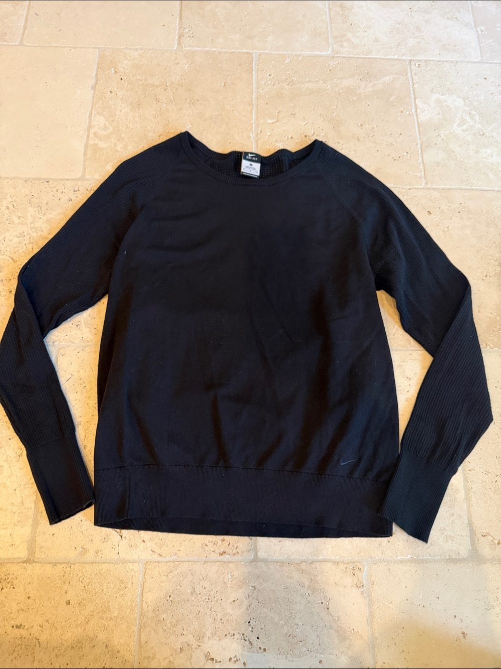 Nike Black Dri-FIT Crewneck Top
